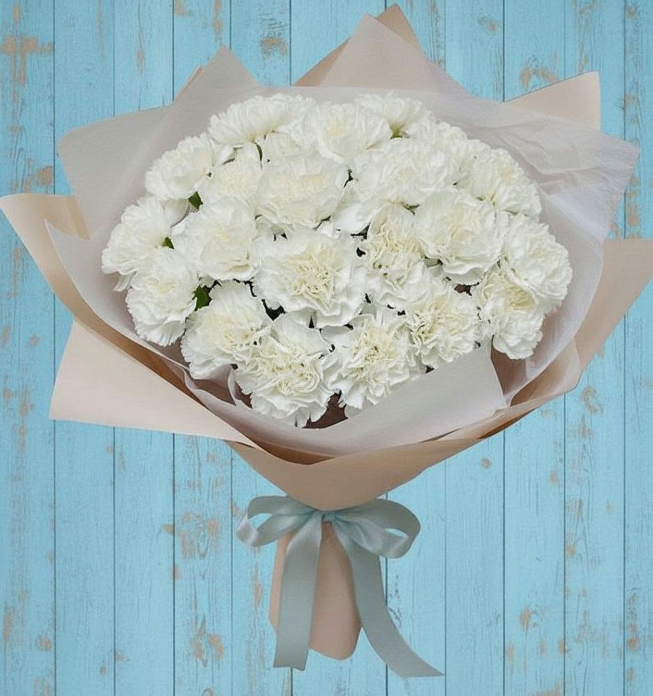 Букет цветов из: Гвоздики в ЗЯБ Набережные Челны