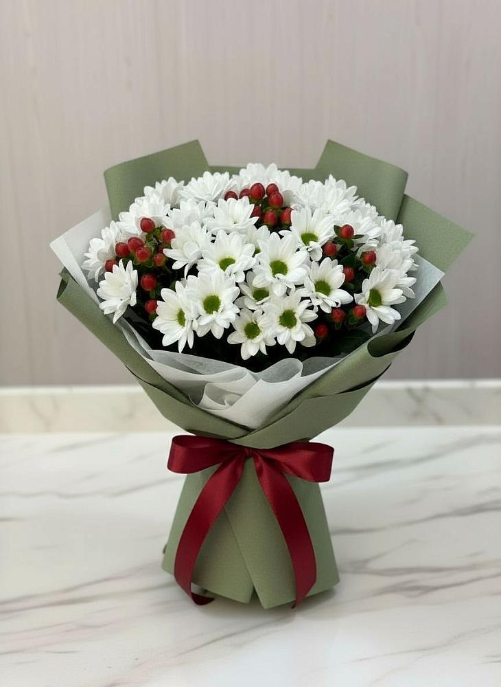 Букет цветов из: Хризантемы в ЗЯБ Набережные Челны