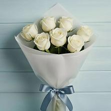 Букет 7 Белых роз Эдлесс Лав #REPLACE_PRED# ЗЯБ Набережные Челны
