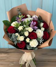 Букет цветов из:  Розы и Альстромерии в ЗЯБ Набережные Челны