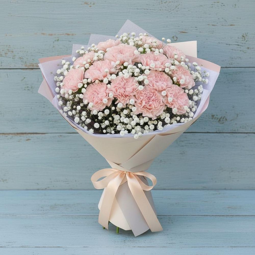 Букет цветов из: Гвоздики в ЗЯБ Набережные Челны