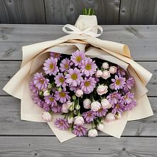 Букет цветов из:  Розы и Хризантемы в ЗЯБ Набережные Челны