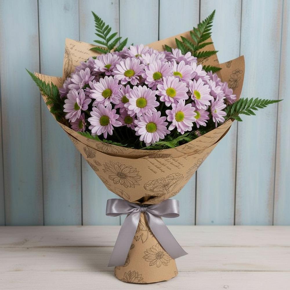 Букет цветов из: Хризантемы в ЗЯБ Набережные Челны