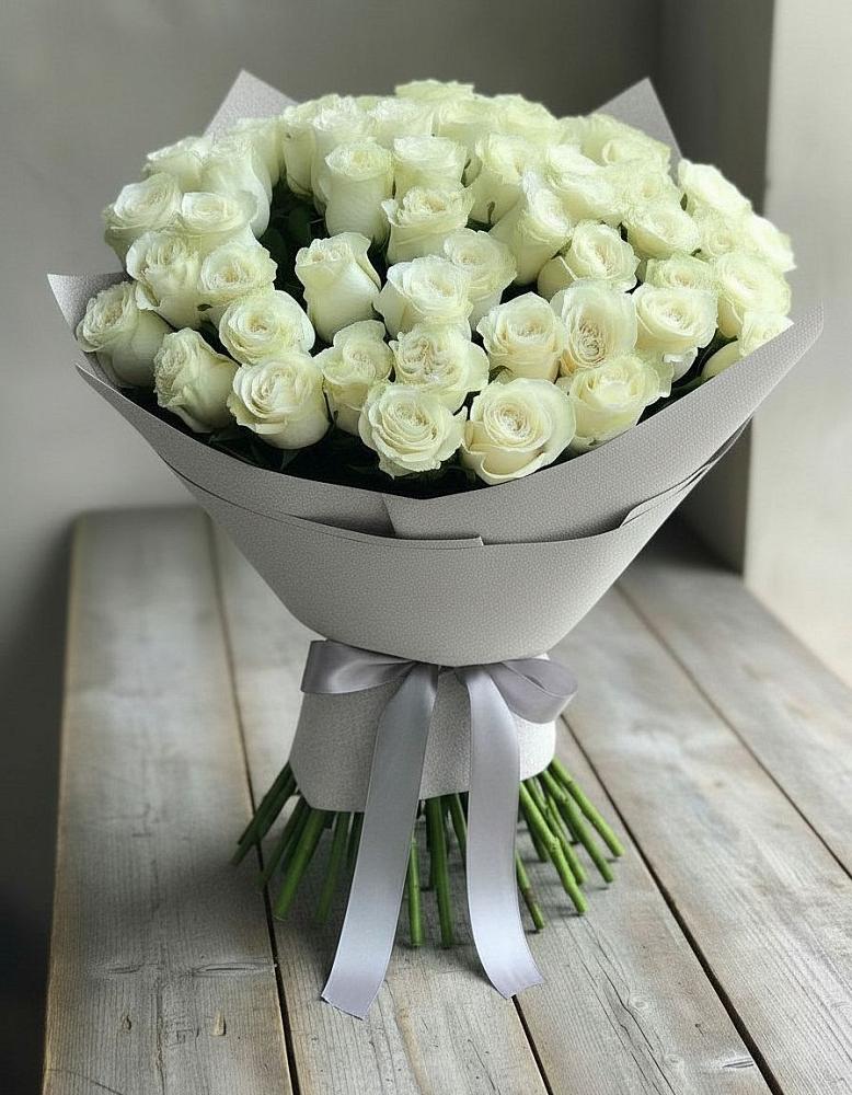 Букет 35 Белых роз в ЗЯБ Набережные Челны