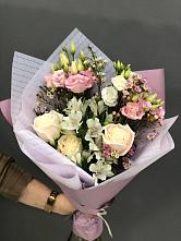 Букет цветов из:  Альстромерии, Розы и Лизиантусы #REPLACE_PRED# ЗЯБ Набережные Челны