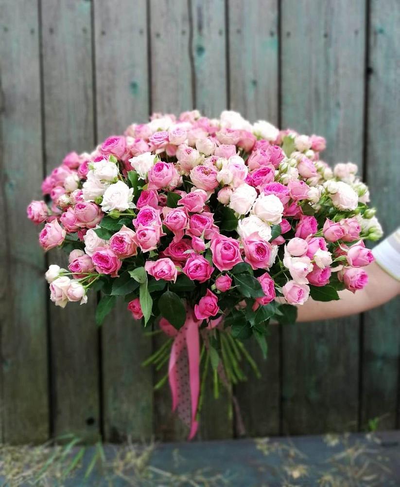 Букет Розовые кустовые розы Натали и Лав Лидия в ЗЯБ Набережные Челны