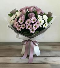 Букет цветов из:  Хризантемы и Розы #REPLACE_PRED# ЗЯБ Набережные Челны