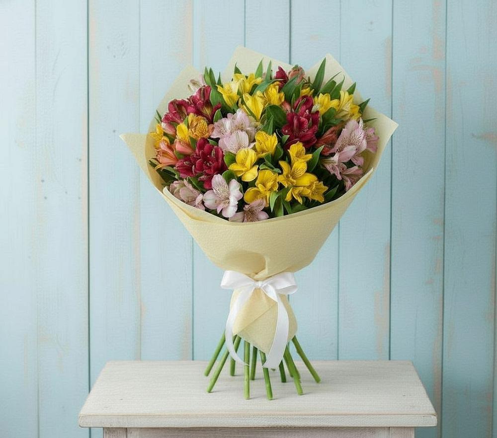 Букет цветов из: Альстромерии в ЗЯБ Набережные Челны