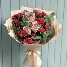 Букет цветов из:  Гвоздики и Розы #REPLACE_PRED# ЗЯБ Набережные Челны