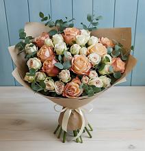 Букет цветов из:  Альстромерии и Розы #REPLACE_PRED# ЗЯБ Набережные Челны