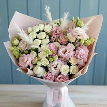 Букет цветов из:  Альстромерии и Розы в ЗЯБ Набережные Челны